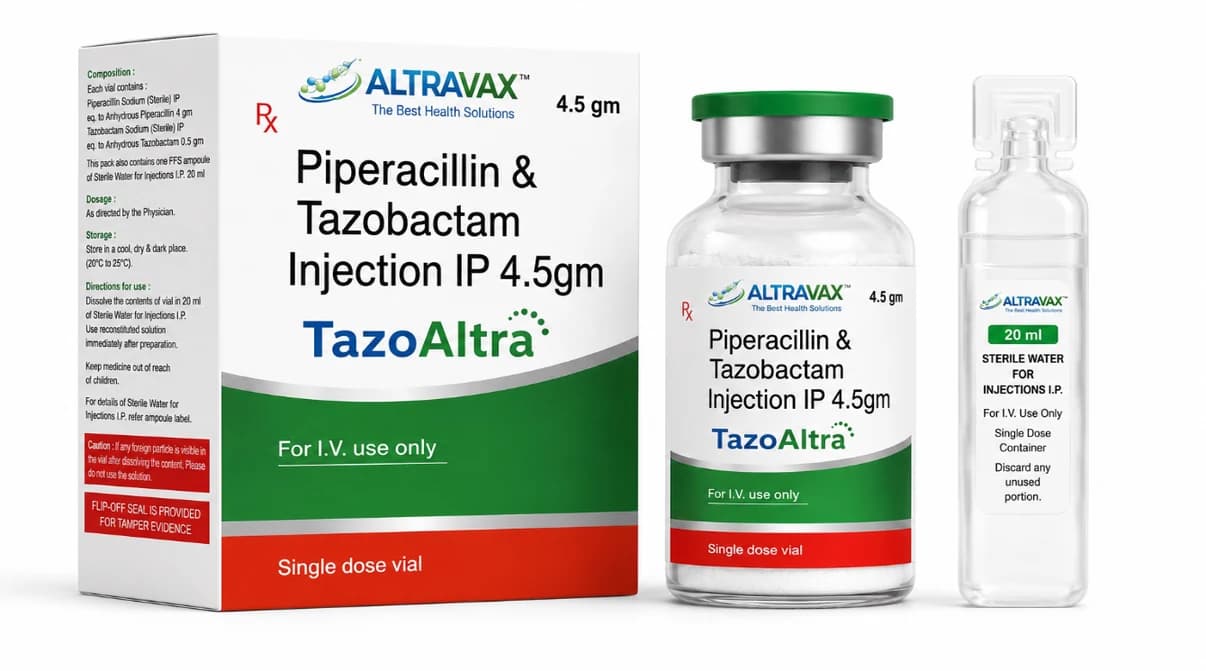 TazoAltra — Piperacillin & Tazobactam Injection IP